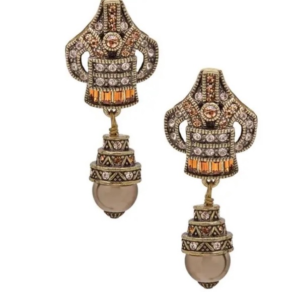 Heidi Daus 🆕 Master Clasp clip on dangle earrings - Picture 1 of 6